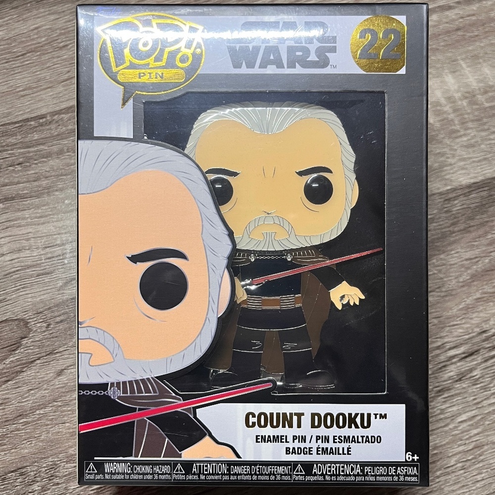 💖3/$15💖 Funko Pop pin Star Wars Count Dooku 22